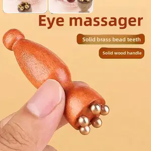 New travel massage comb, travel essential, shower head shaped, beaded massage tool, facial beauty device, eye massager, massage pen with handle, facial care, home essential, beauty tool, Mother's Day gift.