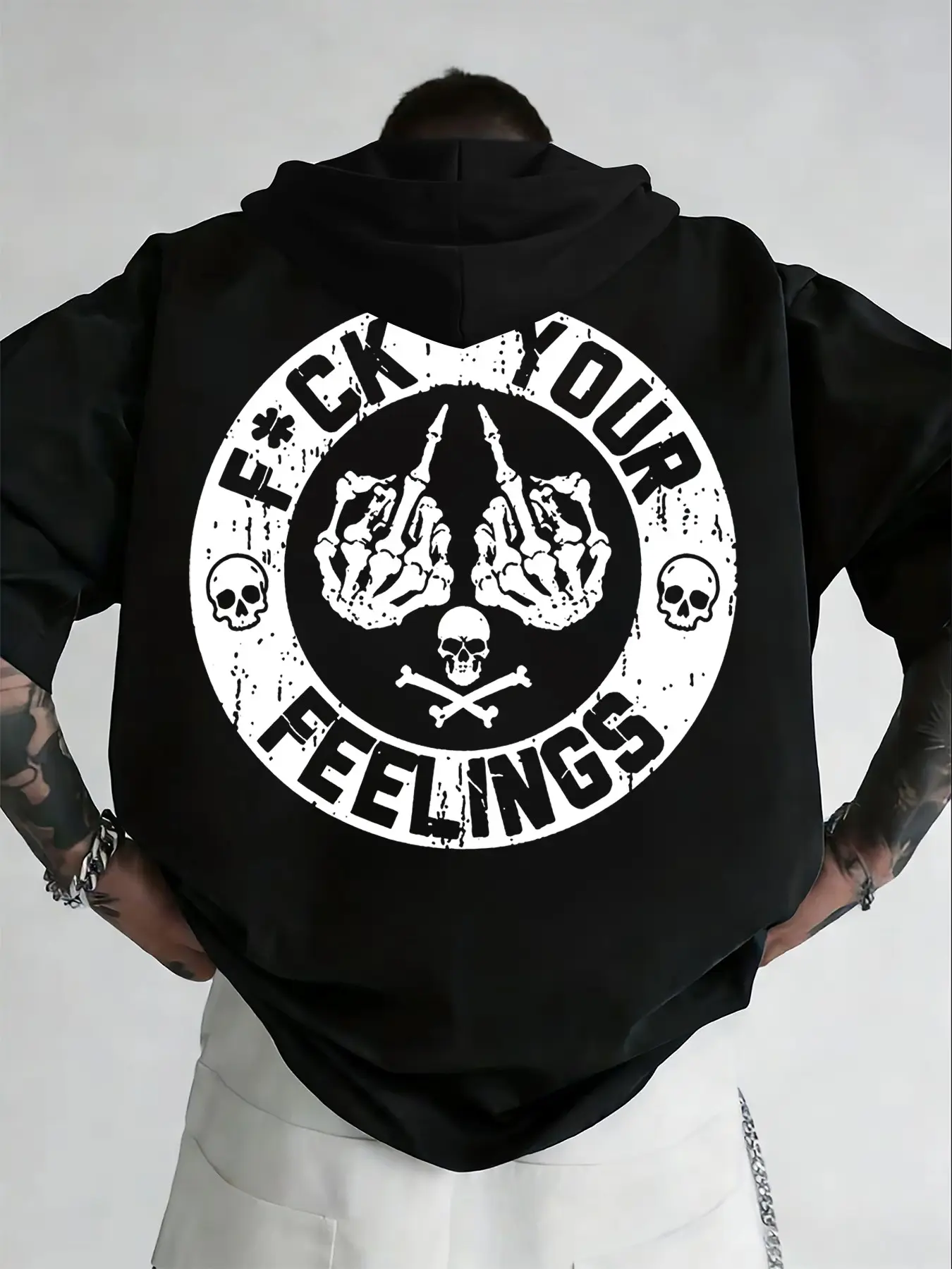 vetements misplaced skull hoodie - TikTok Shop