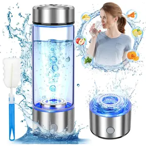 2025 Upgrade Hydrogen Water Bottle, Hydrogen Water Generator with Advanced SPE PEM Technology, 420ml(14OZ) Hydro Water Machine, Portable Water Ionizer for Office, Travel, Fitness & Everyday Hydration
