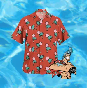 Franky Button Up Shirt S-5XL for Sale, anime hawaiian shirt, Tropical Aloha Shirt, Unisex Summer Streetwear, Summer Outfit 2026 #tiktokfashion #aloha #summer #hawaiian