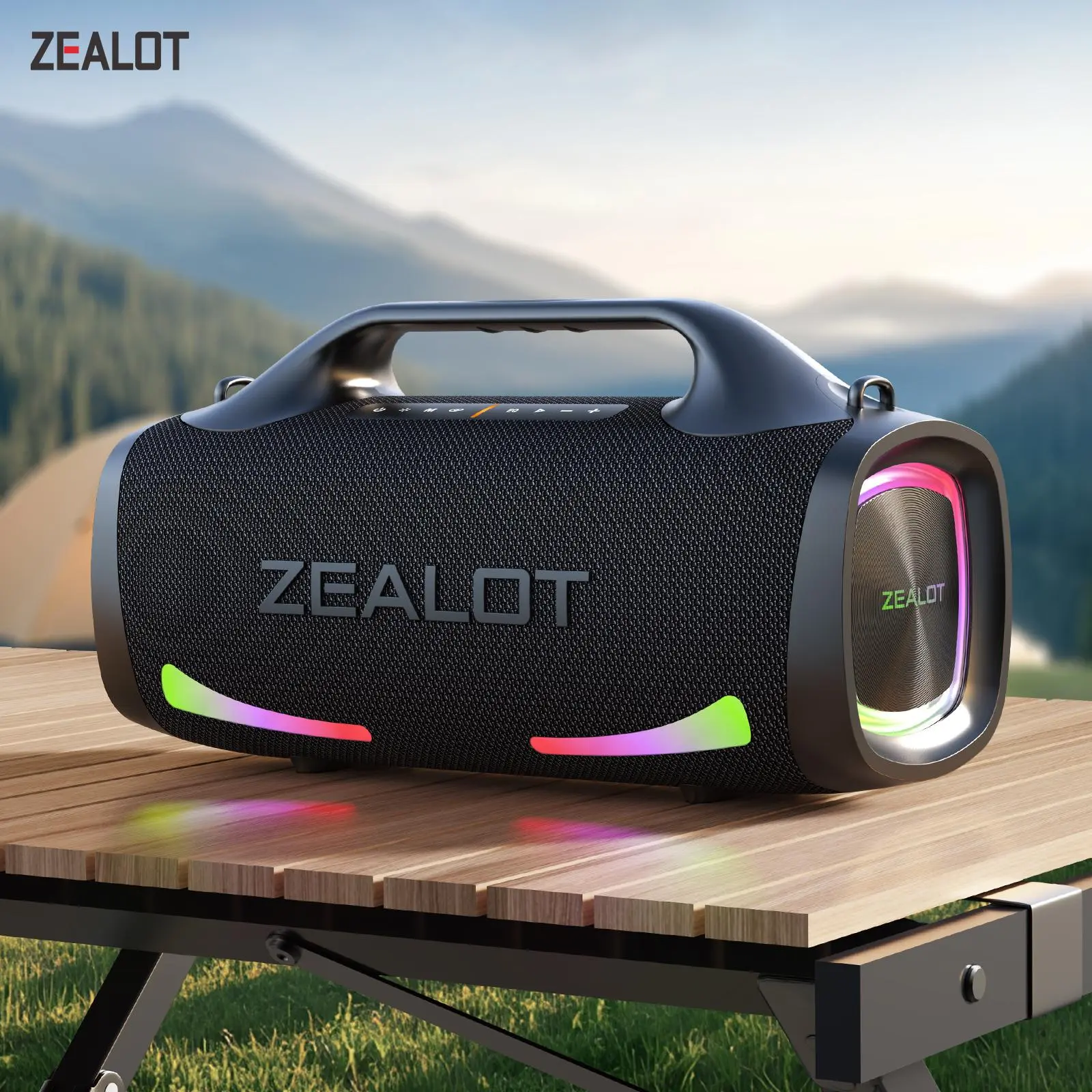 ZEALOT S79 ポータブルワイヤレススピーカー Zealot S79 100W Wireless speaker, Outdoor Portable Subwoofer