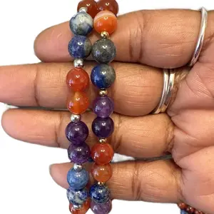 Serenity Courage Wisdom Crystal Bracelets natural stones Women's Anxiety-Relief xmas gift elastic healing