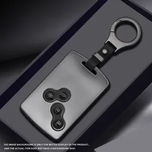 4 Buttons Tpu Car Key Cover, Remote Key Shell for Renault Laguna Koleos Megane, Fob Smart Card Key Case, Collectible Keychain Accessory