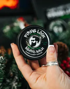 Firme Look All-Natural Beard Balm. Expertly formulated to provide both control and nourishment for your beard. Designed for a strong defined style with added shine while keeping skin and beard hydrated, healthy, and moisturized. Coconut/argan/jojoba/shea