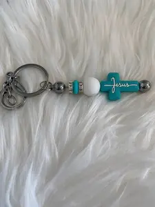 Focal Beaded Keychain