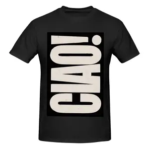 【Type Rebel】"CIAO!" Vintage American Letter Print T-Shirt | Unisex Heavyweight Cotton Oversized Tee