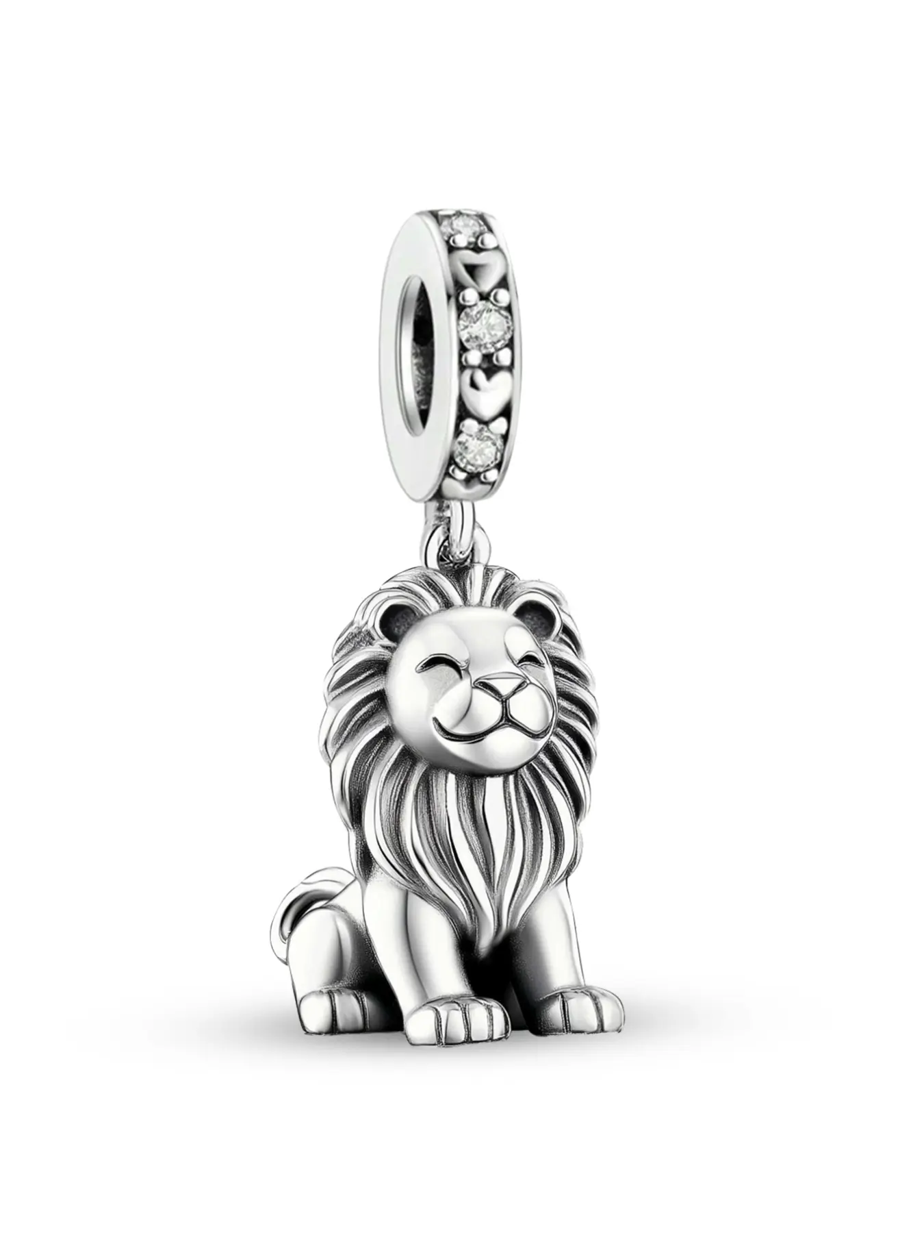 1Pc New Design Lion Charm Beaded Charm Decorative Charm DIY Jewelry Making Kit for Bracelet Creative Craft Material Holiday Gift Animal Pendant Women Birthday Gift Daily Wear Accessories
