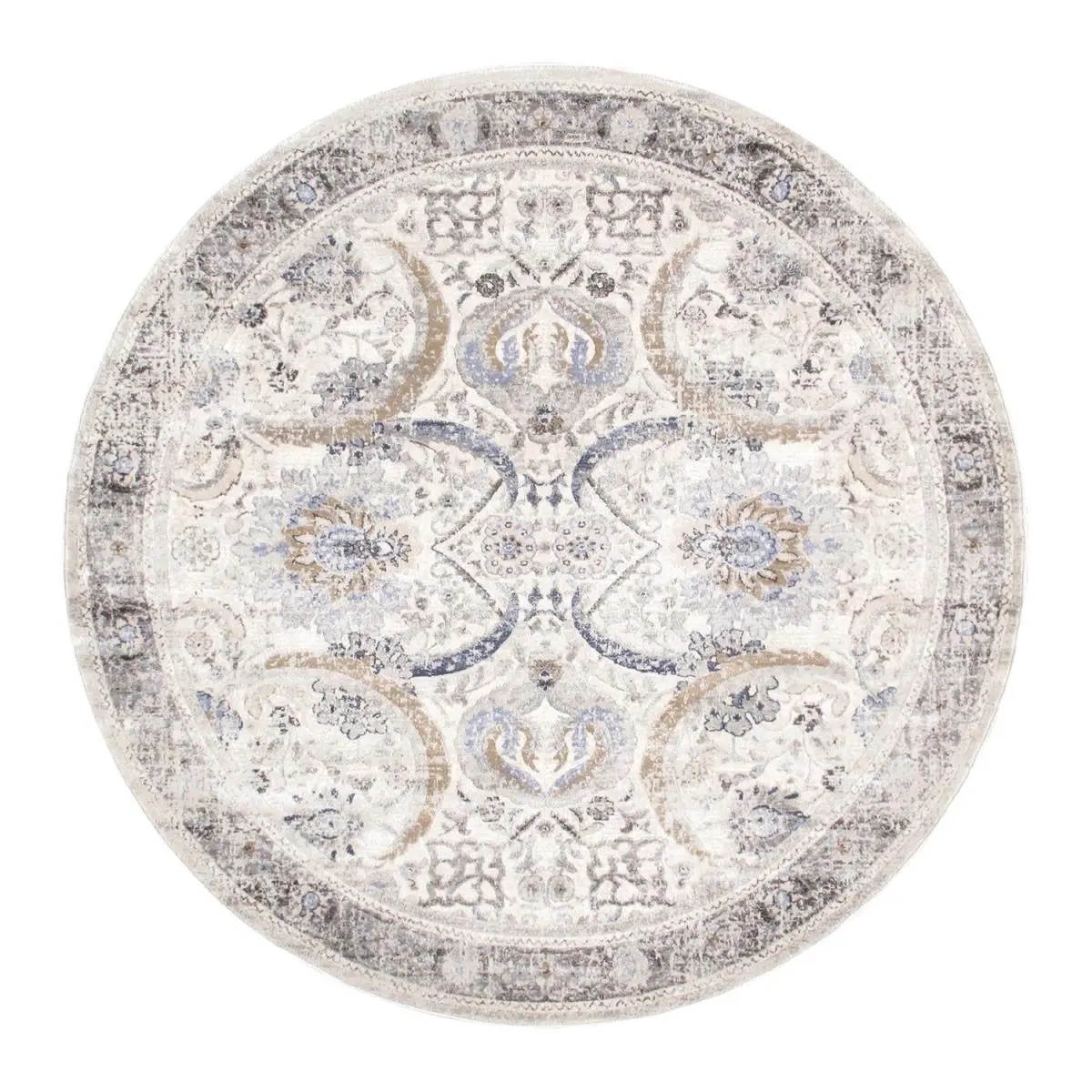Pasargad Home PRC-1021IB 6X6 6 x 6 ft. Amadeus Design Power Loom Area Rug, Ivory