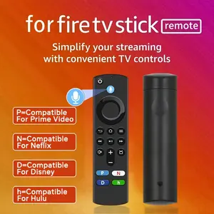 Voice Remote Control Replacement for Amazon Fire TV Stick Lite 4K Max Cube with 4 App Shortcuts Prime Video Netflix Disney Hulu Television Smart TV Remotes Controller