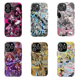 Monster High Collage Phone Case|Cartoon Tough Phone Case|Compatible with iPhone 17-11 and for Samsung S22-25|Gift for Fans Her Him