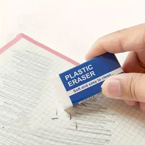 White eraser, effective in erasing pencil marks - suitable for office and school use, durable