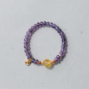 Uruguayan Amethyst × Pi Xiu Wealth Bracelet