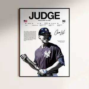 Aaron Judge Poster,  Wall Print, New York Yankees Wall Print, Baseball ,  Athlete Print, Baseball Room Gift