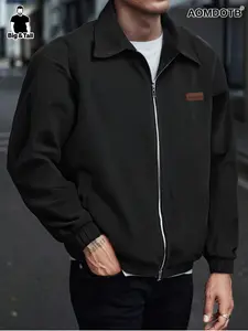 Men's Large Size Corduroy Jacket, Trendy Versatile Fashion Warm Coat, Winter College Style, Multi-Purpose Casual Outerwear