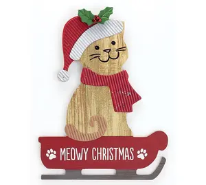 Meowy Christmas Wall Hanging