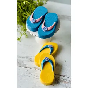 Set of 2 Chocolate Flip Flops, Beach Vibes, Beach Wedding