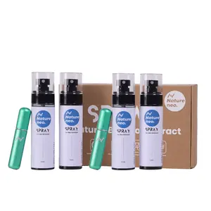 Elite Car Odor Eliminator | Plant-Based, Long-Lasting Freshness | Double Set – 4 Sprays (100ml) + 2 Refillable Aluminum Bottles