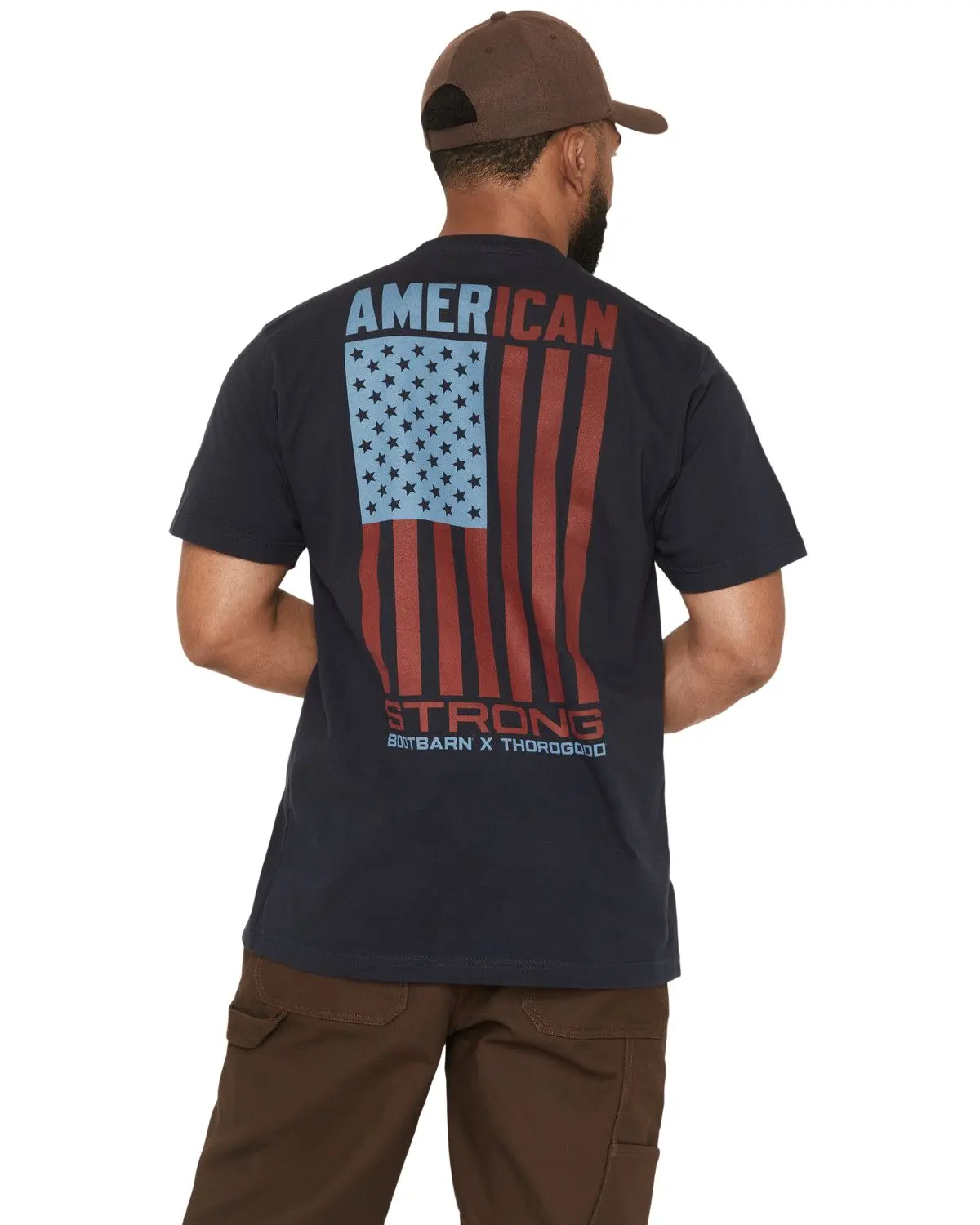 Thorogood Men's Boot Barn X Men'S American Strong Short Sleeve Graphic Work - Tg208392