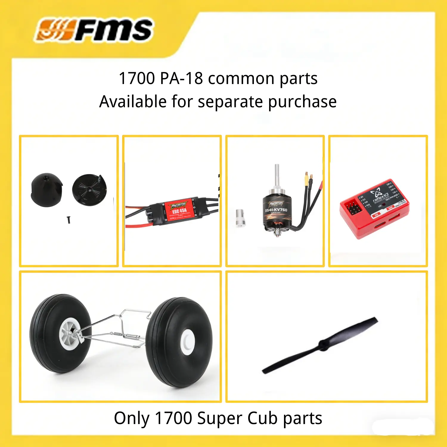 1700mm PA-18 Parts(Not an Airplane) 1700mm PA-18 Parts(Not an Airplane)
