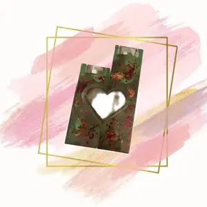 Heart shaped candelabras