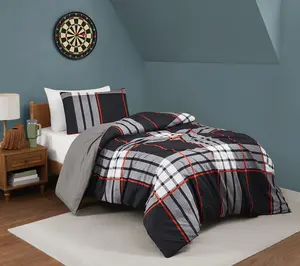 Truly Soft Danbury Plaid 2 Piece Twin XL Comforter Set