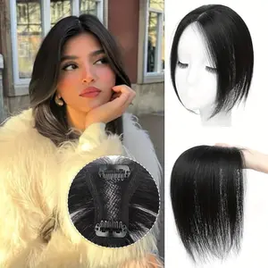 Hair Toppers For Women ，360° coverage hair extensions real human hair lightweight breathable natural looking suitable for daily use. Clip On