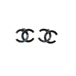Pre-owned CHANEL 15P Spiral Earrings Alloy