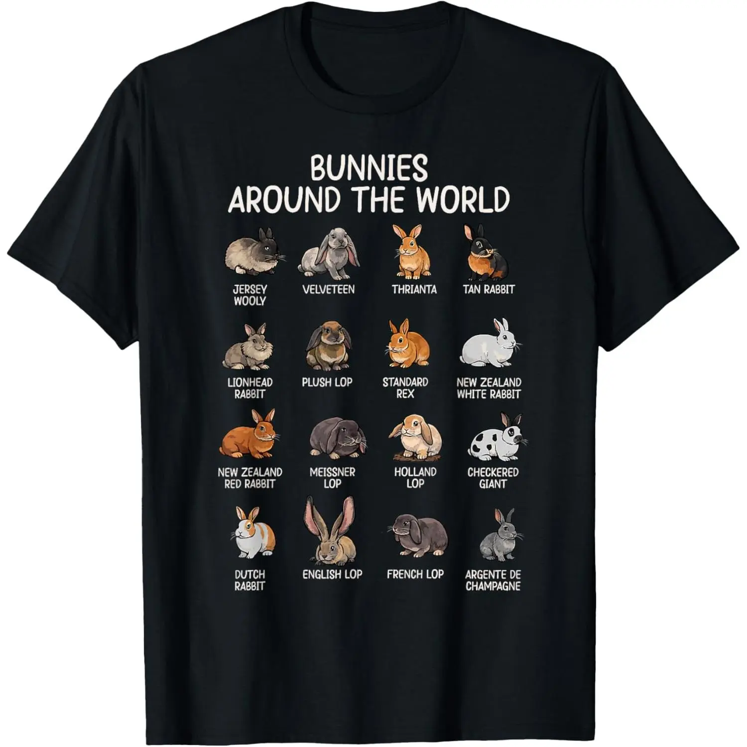 Bunny Design for Men Women Rabbit Hare Bunny Lover T-Shirt