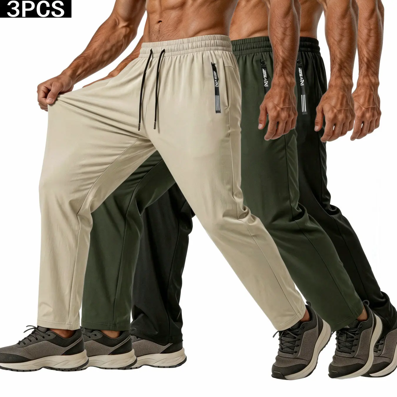 Khaki + Green + Black