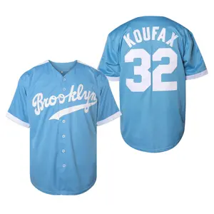 Men’s #32 V-Neck Short Sleeve Baseball Jersey, Loose Fit Breathable Athletic Top, All Season Uniform for Sports, Casual Daily & Outdoor Activities