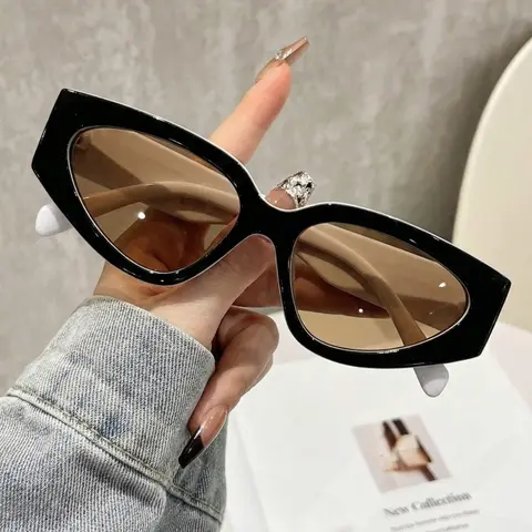 Unisex Retro Cat Eye Sunglasses, Trendy Shades, Elegant Fashion Accessory, Perfect for Daily Wear, Beach Vacations, Parties, Street Style, Gift Idea, Trendy Vintage Sunglasses, Party Sunglasses