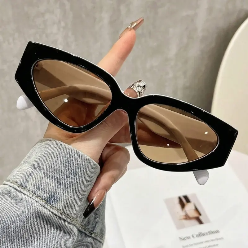 Unisex Retro Cat Eye Sunglasses, Trendy Shades, Elegant Fashion Accessory, Perfect for Daily Wear, Beach Vacations, Parties, Street Style, Gift Idea, Trendy Vintage Sunglasses, Party Sunglasses
