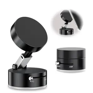 Magnetic Phone Holder, Vacuum Suction Stand, Foldable Portable Vacuum Magnetic Phone Mount, Compatible with All Smartphone Models, Adjustable Viewing Angle, Car Phone Holder, Mobile Accessory, Universal Smartphone Holder, Cell Phone Car Mount