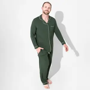 Safari Green Bamboo Men's Pajama Set