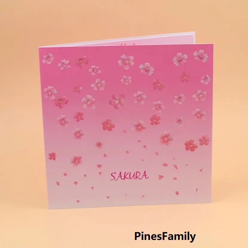 T12-3D Pop-Up Card: Pink Cherry Tree in Bloom - Perfect for Valentine's day