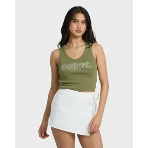 BILLABONG Women's Stirred Up Tank, Graphic Print Garment Washed, Everyday Casual