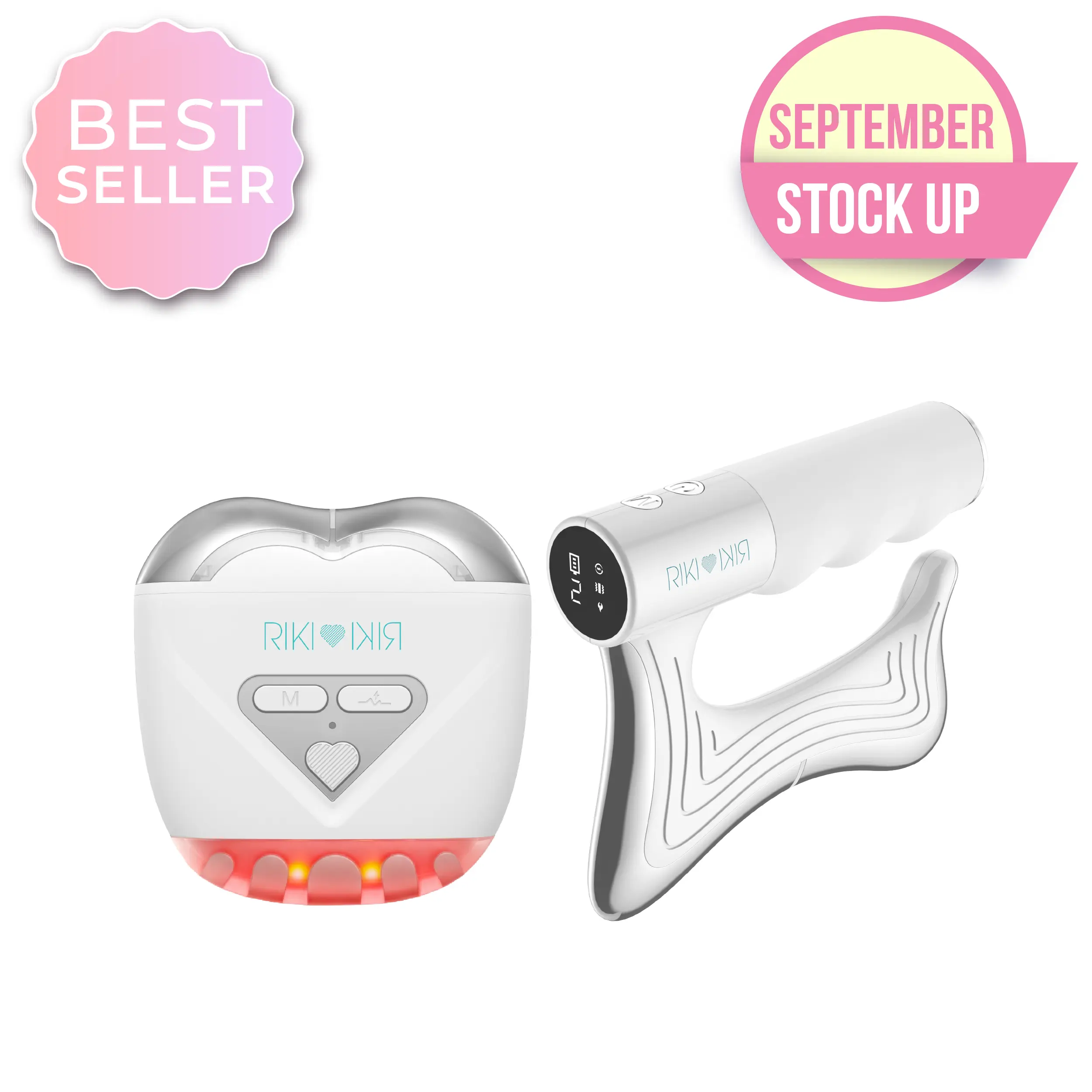 RIKI Sculptress PRO 2.0 & RIKI Sculptor Full-Body & Facial Contouring System with EMS Heat & LED Light for Muscle Recovery and Advanced Facial Sculpting
