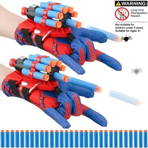 Children Spider Launcher Toy Set, Boy Outdoor Shooting Hero Kit, Halloween Costume Spider Toy, Gift Box Packaging, Perfect Birthday Gift