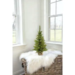 3' Tabletop Christmas Tree with Burlap Base