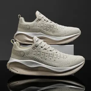 Fashionable Comfortable Lightweight Running Shoes All-match Sports Shoes Men's Running Shoes, Breathable Sporty Professional for Daily Wear,Soft Race Track Athletic Shoes