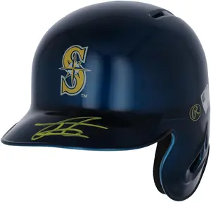 Julio Rodriguez Seattle Mariners Autographed Alternate Chrome Mini Batting Helmet - Fanatics Exclusive - Fanatics Authentic Certified