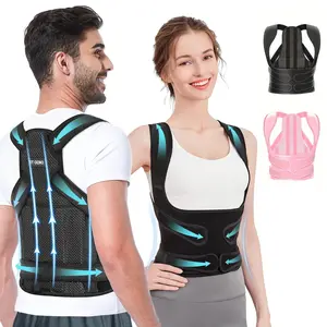 Back Brace Posture Corrector - Adjustable Full Back Support Straightener