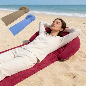 Inflatable Beach Mat, Outdoor Inflatable Sleeping Pad, Hiking Camping Mat, Casual Inflatable Mattress, Portable and Comfortable