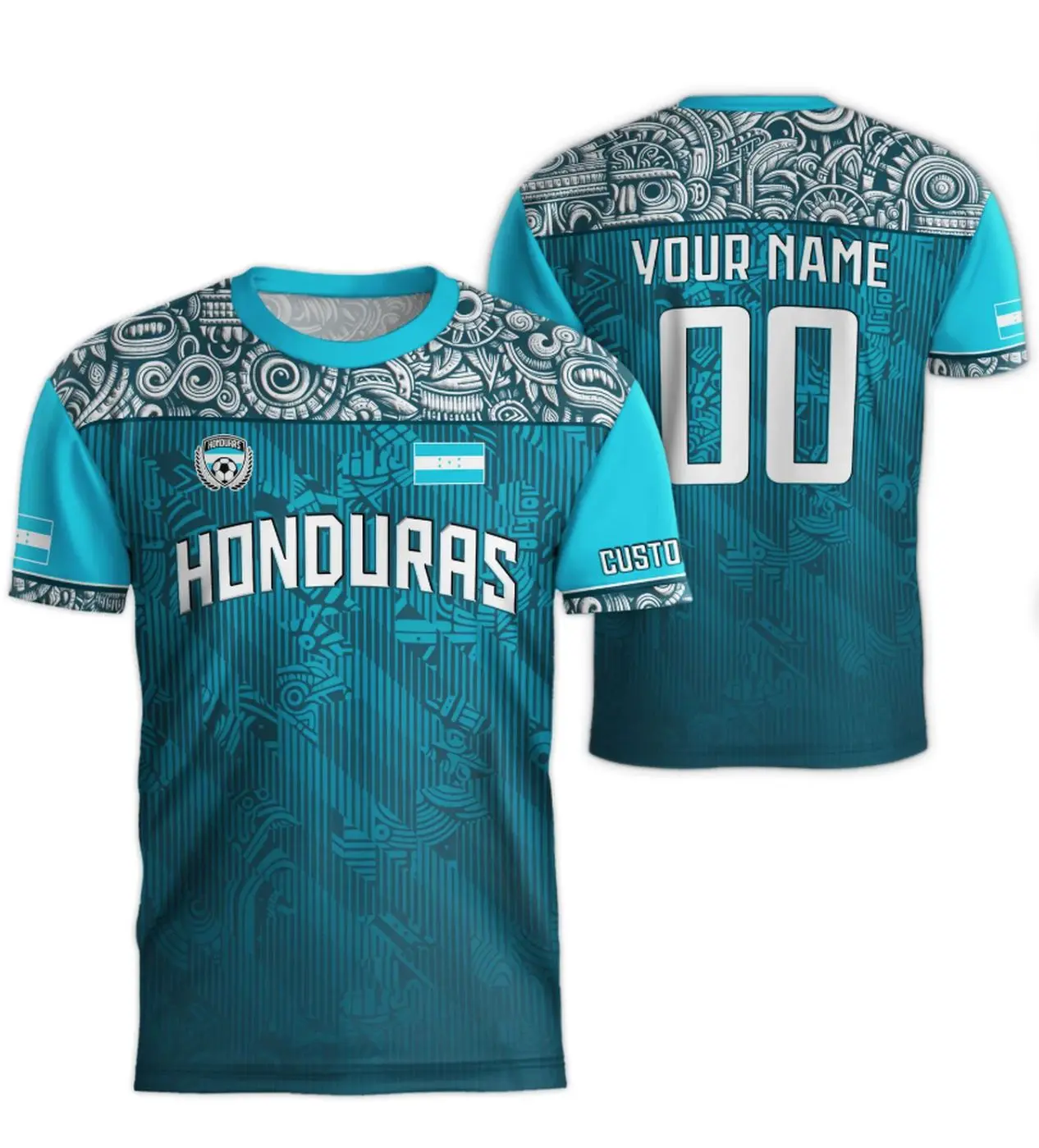 Custom Honduran Soccer Jerseys: Personalized Retro Gear for Honduras Players - TTS 3D All Over Print Men s Jersey