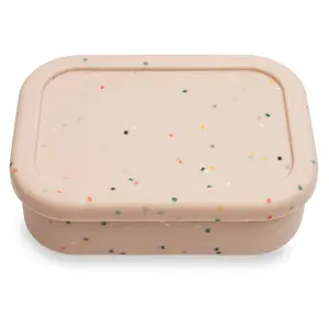 Ullabelle Silicone Lunch Box with Lid Divided Kids Divided Leakproof Bento Box for Snacks, Toddler Daycare, Kids, and Adults Mealprep Food Container