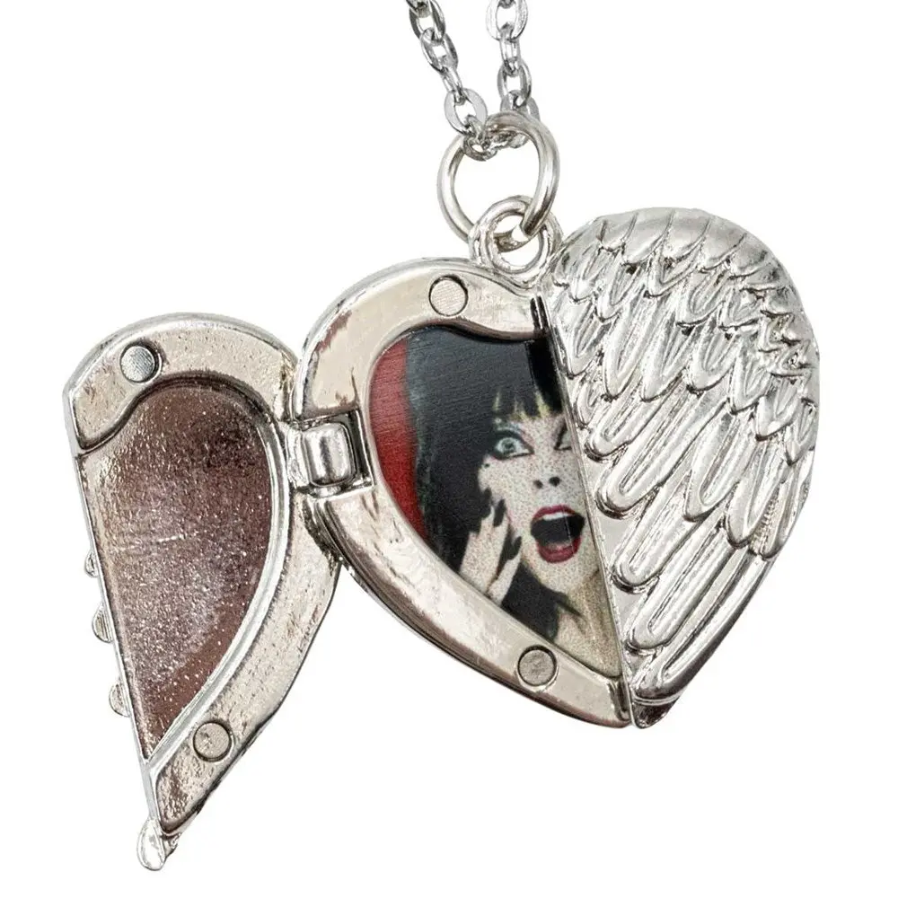 Elvira Classic Pose Wing Heart Necklace
