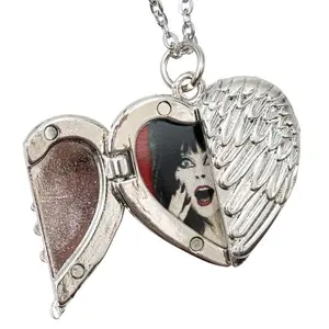 Elvira Classic Pose Wing Heart Necklace