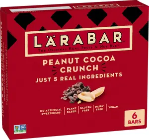 Larabar Peanut Cocoa Crunch, Fruit and Nut Bars, Gluten Free and Vegan