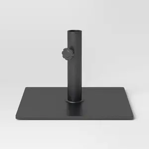 Room Essentials 25lb Black Steel Patio Umbrella Base Weather Resistant