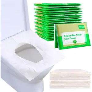 Toilet Seat Covers Disposable, 10pcs Flushable Travel Disposable Toilet Seat Covers For Adults Kids Potty Training, Travel Essential Accessories For Airplane, Road Trips, Camping, Restroom, Toilet Seat Protector